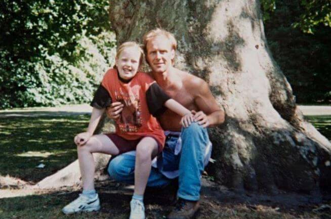 Penny Adkins's daughter, Adele's childhood days with her father.